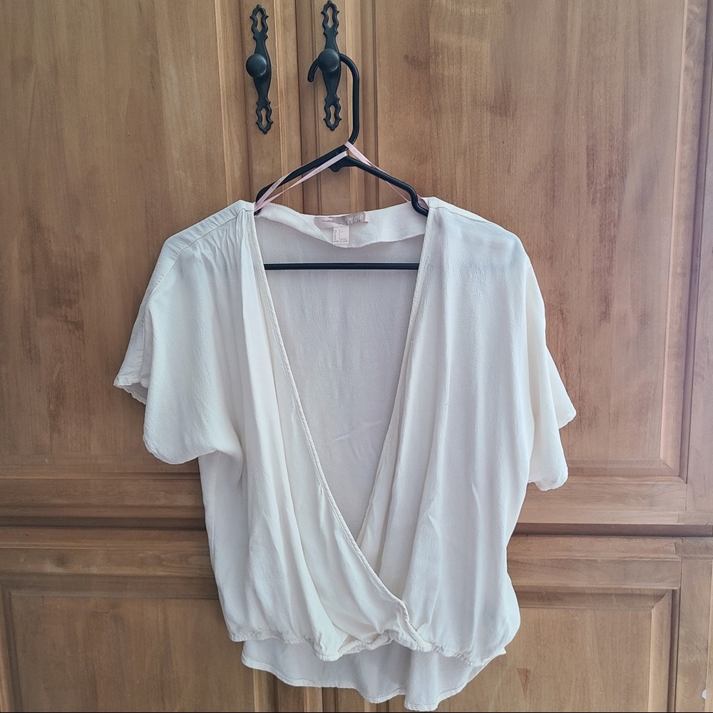 Forever 21 deep V-neck blouse
